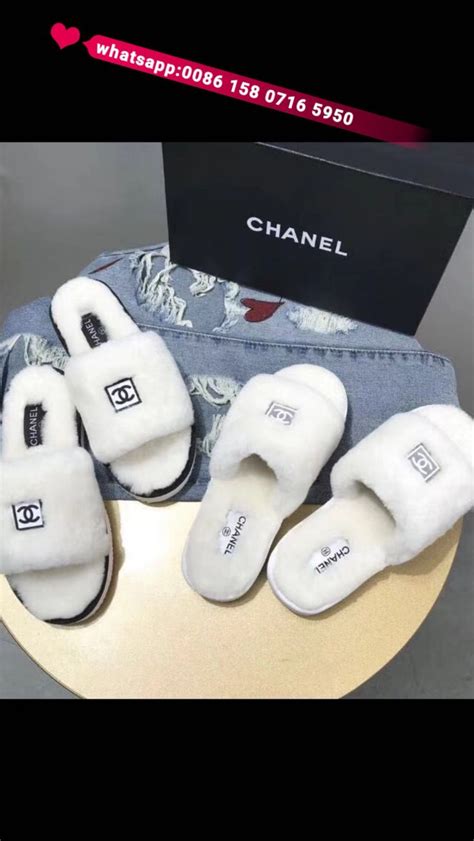 fluffy slippers shopping chanel
